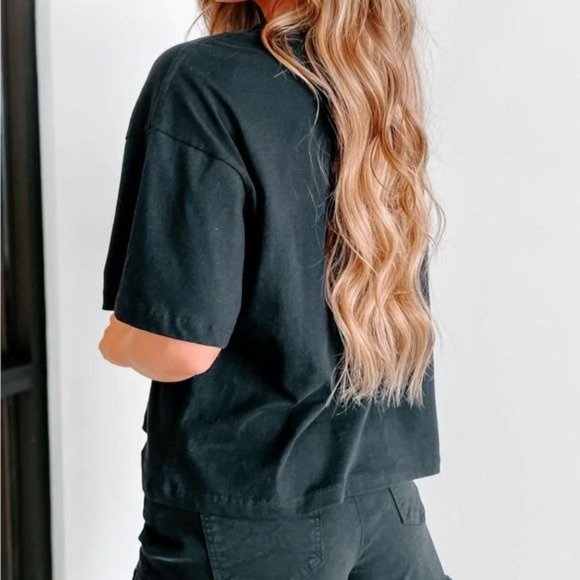 RELISTED Howdy Smiley Crop Top Graphic Tee - Picture 4 of 5